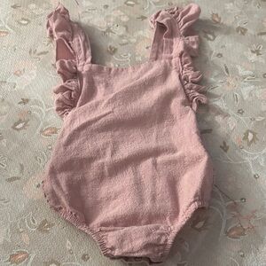 Trendy Boutique Blush Ruffle Bodysuit